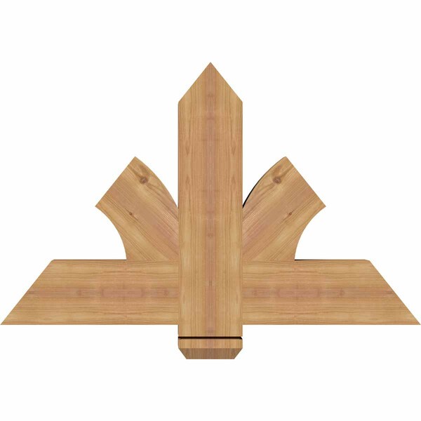 Ekena Millwork Redmond Smooth Timber Gable Bracket, Western Red Cedar, 36"W x 23"H x 3 1/2"D x 5 1/2"F, 15/12 Pitch GBW036X23X0406RED00SWR - main